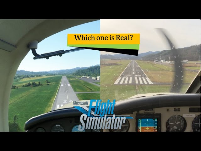 MSFS vs Real Life - Flying an Airplane in the Smoky Mountains