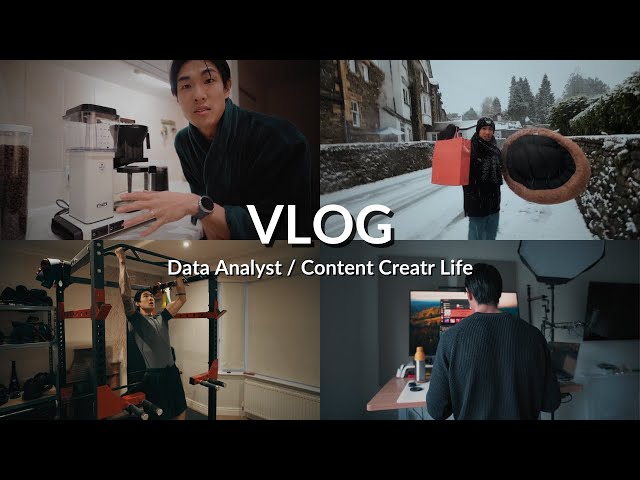 My life as a Data Analyst / "YouTuber" | morning routine, work, snow, groceries, rescuing our friend