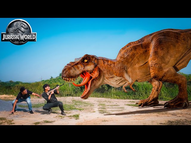 T-Rex Chase Part 2 | Jurassic Park Fan Made Short Film | Dinosaur Video | Ms Sandy
