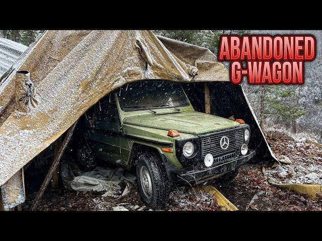 First Wash in 10 Years: Original G-Wagon ABANDONED in Military Tent! | Car Detailing Restoration
