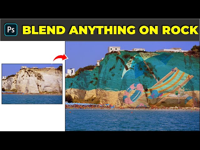 How To Blend Anything On Rock - Photoshop Tutorial