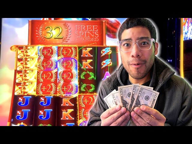 This Zeus Slot Machine Gave Out BIG BONUSES At The New York New York Casino In Las Vegas!