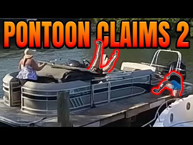 Pontoon Claims TWO - OVERBOARD and Upside Down! 🤣- E71