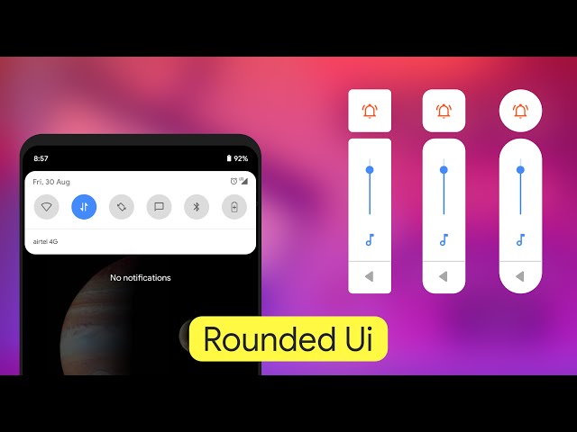 How to enable Rounded Ui in custom ROMs | Pie | Rounded System Ui  | NhSoft