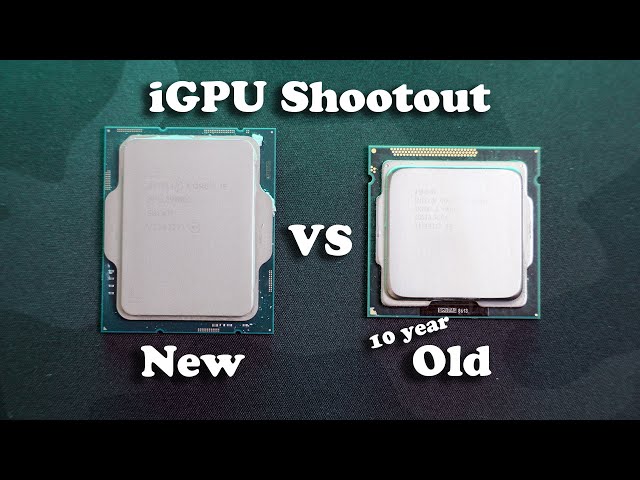 Intel iGPUs, How Much Faster After 10 Years?