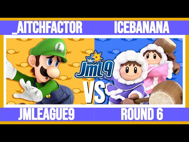 _aitchfactor (Luigi) vs Icebanana (Ice Climbers) - JMLeague9 Round 6