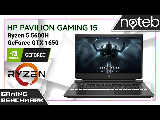 HP Pavilion Gaming 15-ec2 - Diablo 3 Gameplay Benchmark (Ryzen 5 5600H, GTX 1650)