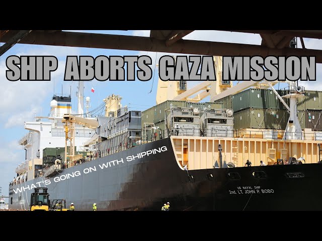 USNS 2nd Lt John P Bobo Has Engine Fire and Aborts Gaza Mission | Status of Other Ships