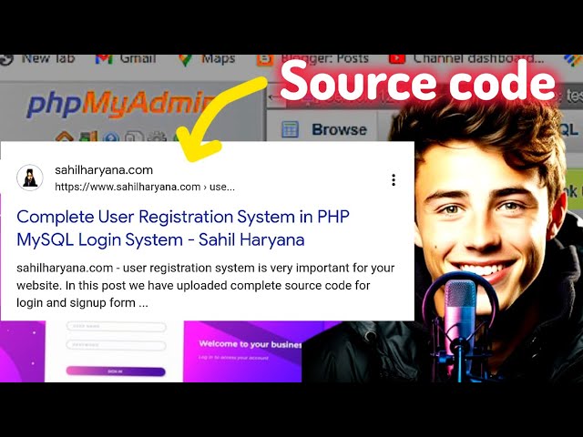 How To Create a Login And Registration Form Using Php & MySQL with source code