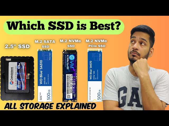 NVME Vs M.2 Vs PCIE Vs SATA SSD Vs HDD | All SSD/HDD Explained | Which SSD is best ?