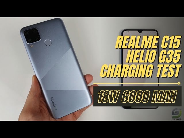 Realme C15 Helio G35 Battery Charging test | 18W fast charger 6000 mAh