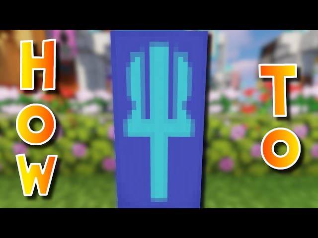 How to Make a Trident Banner Design in Minecraft 1.18!