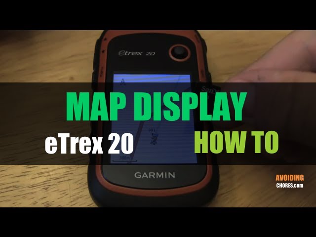 Garmin eTrex 20 22X - How To Install & Display Maps