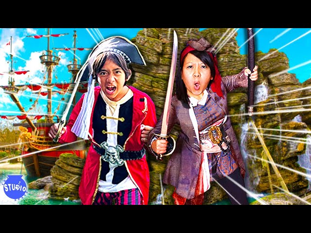 Pirate Ryan and Office Pirate Adventure Challenges!
