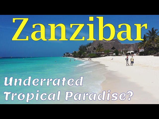 Zanzibar 4K.  Tropical Paradise in Africa. Beaches. Sights. People.