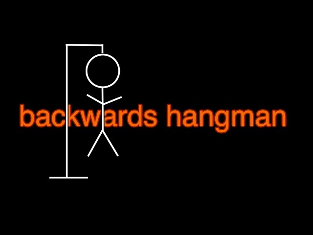 backwards hangman
