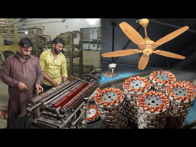 Amazing Process of Making Royal Ceiling Fans Inside The Factory || Production Line of Ceiling fans.