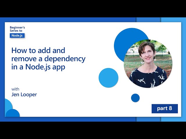 How to add and remove a dependency in a Node.js app [8 of 26] | Node.js for Beginners