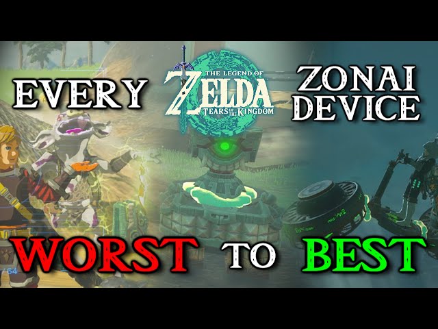 EVERY Zonai Device in Zelda Tears of the Kingdom Ranked from Worst to Best