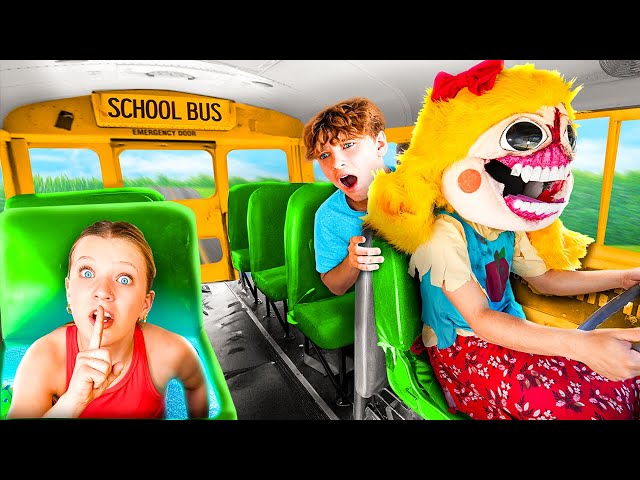 Miss Delight School Bus has a SECRET ROOM In Real Life!