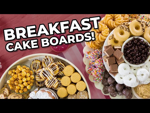 Donuts, Cinnamon Rolls And More! GIANT Breakfast Desserts Board! | How To Cake It