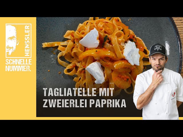 Schnelles Tagliatelle mit Zweierlei Paprika Rezept von Steffen Henssler | Günstige Rezepte