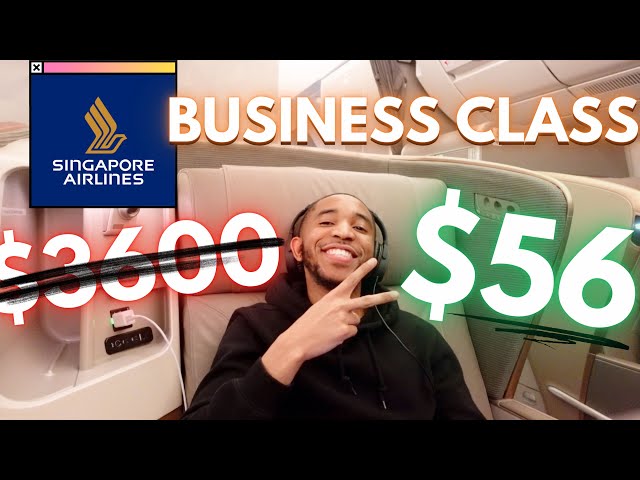 I Flew Business Class to Thailand on Singapore Airlines for only $56