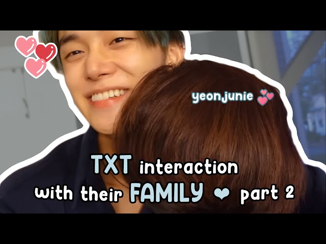 TXT interaction with their own family and with each others families pt. 2