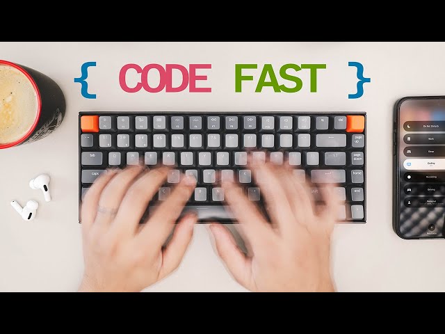 You can code faster than most developers…here’s how