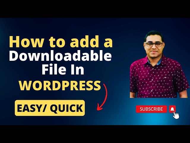 WordPress Tutorial: How to Add a Downloadable File in WordPress (step by step) !