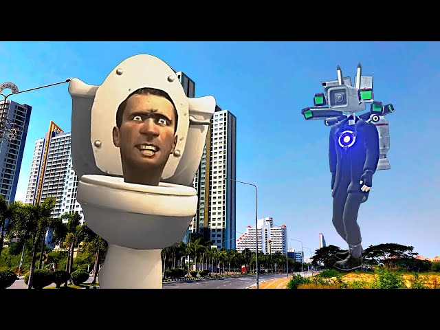 Skibidi Toilet vs Titan Cameraman in Our Reality