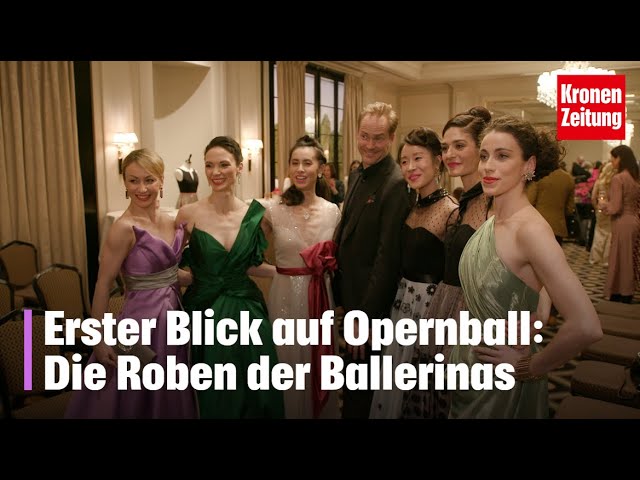 Blick auf Opernball-Roben: Ballettschuhe unbequem? High Heels sind schlimmer |krone.tv ADABEI