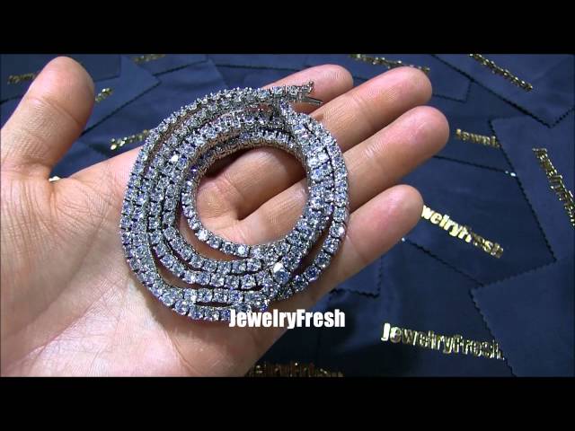 JewelryFresh VVS Flawless Lab Diamond 51 Carat Iced Out Chain