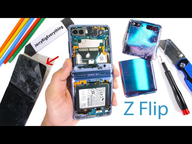 Samsung Galaxy Z Flip Teardown! - Where is the Glass?!