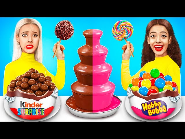 Chocolate Fountain Fondue Challenge | Best Cooking Challenge by RATATA