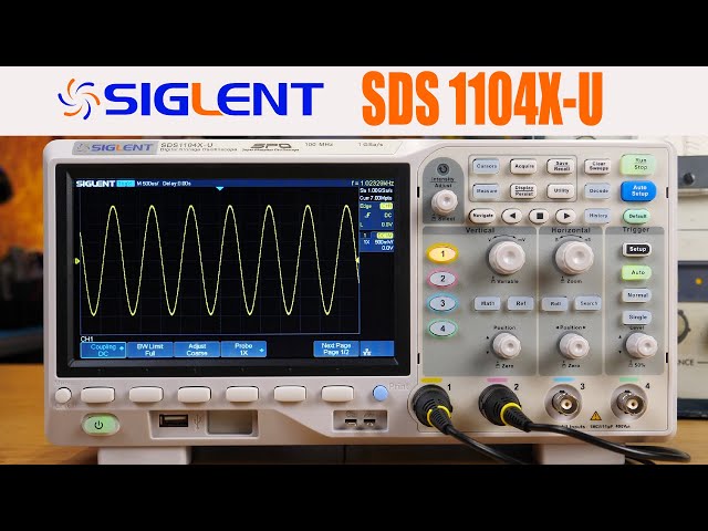 SIGLENT SDS1104X-U Digital Oscilloscope Overview & Review