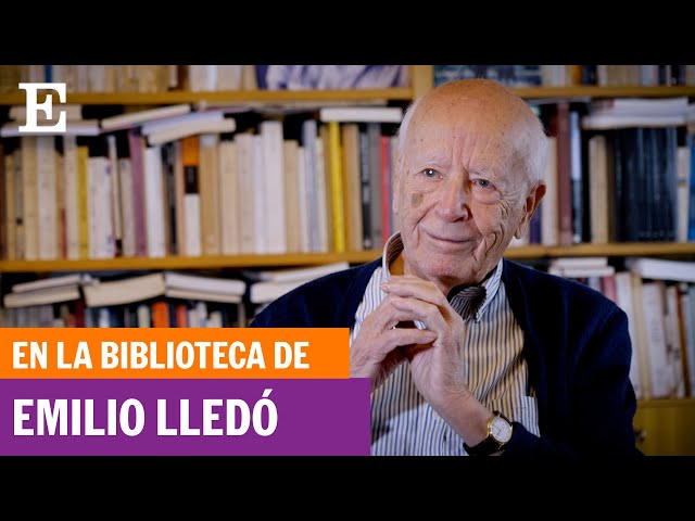 En la biblioteca de Emilio Lledó: "Estos libros me demuestran que la vida tiene sentido” | EL PAÍS