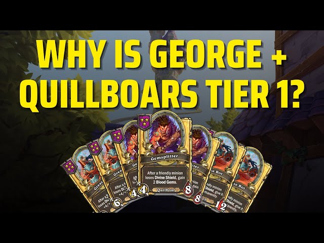 George + Quillboars is Tier 1??? | Hearthstone Battlegrounds Gameplay | Patch 21.3 | bofur_hs