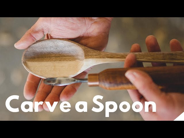 How To Carve a Spoon- Spokeshaves, Vises and Gouges // Woodworking