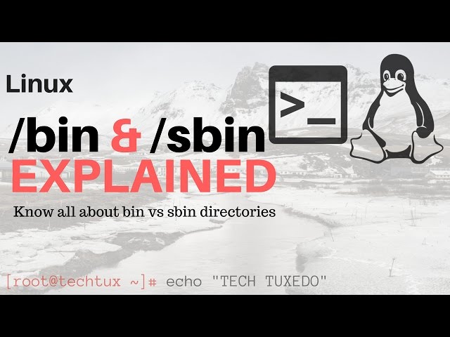 Linux Basics - BIN vs SBIN directory