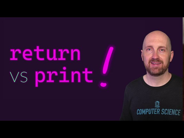 Return vs Print - Python