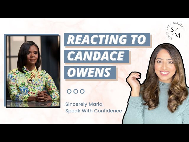 Public Speaking Coach Reacts to Candace Owens