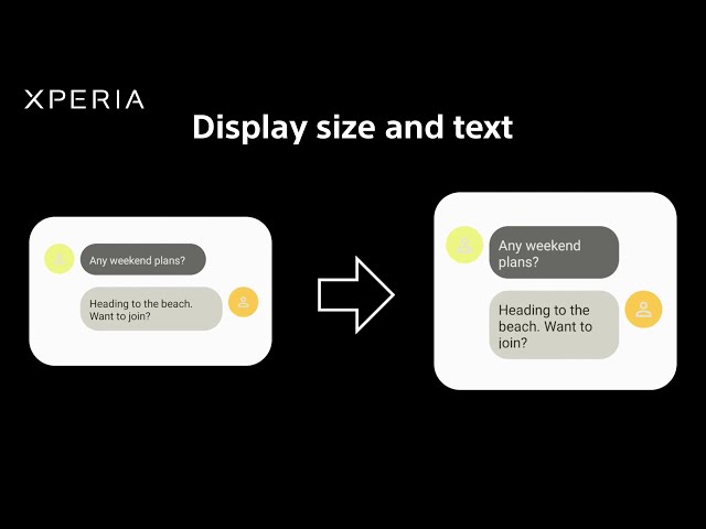 Vision Assist – Accessibility on Sony’s Xperia: Display size and text