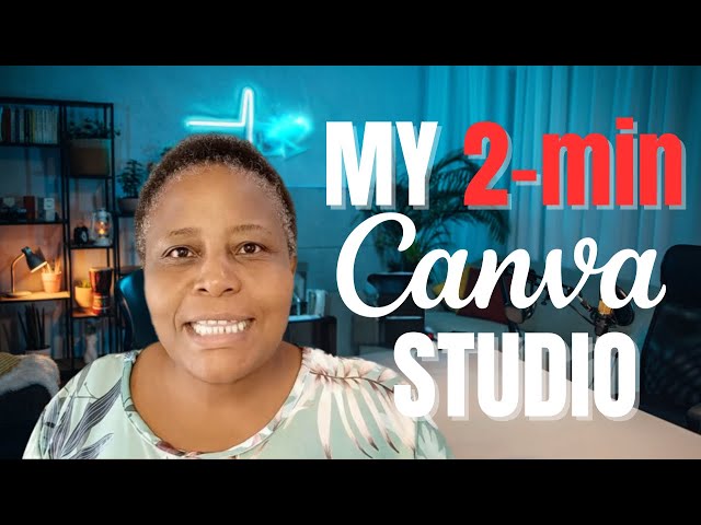 Create a Stunning YouTube Studio Background with Canva in 2 Min