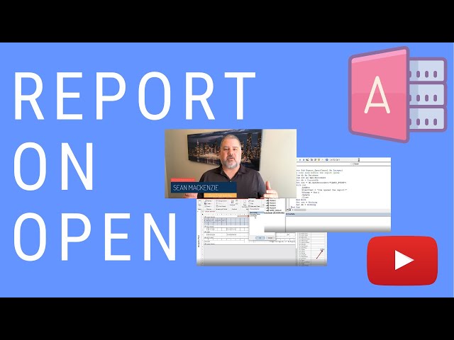 How to Run a Macro or Code Before a Report Opens in MS Access