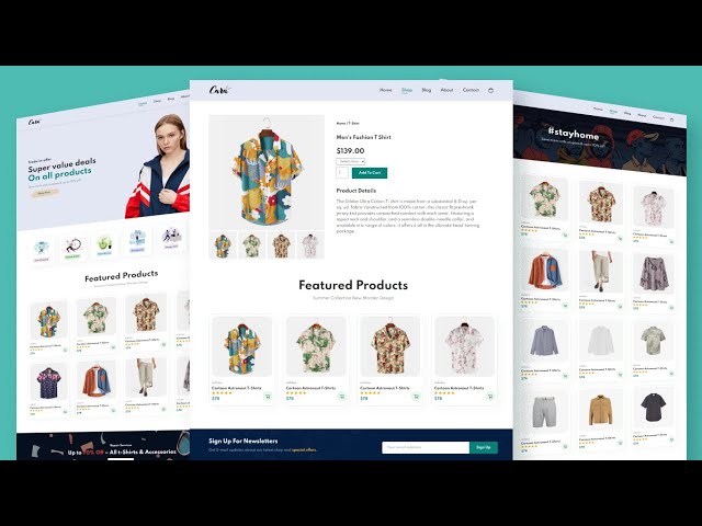 Build and Deploy Ecommerce Website With HTML CSS JavaScript | Full Responsive Ecommerce Course FREE