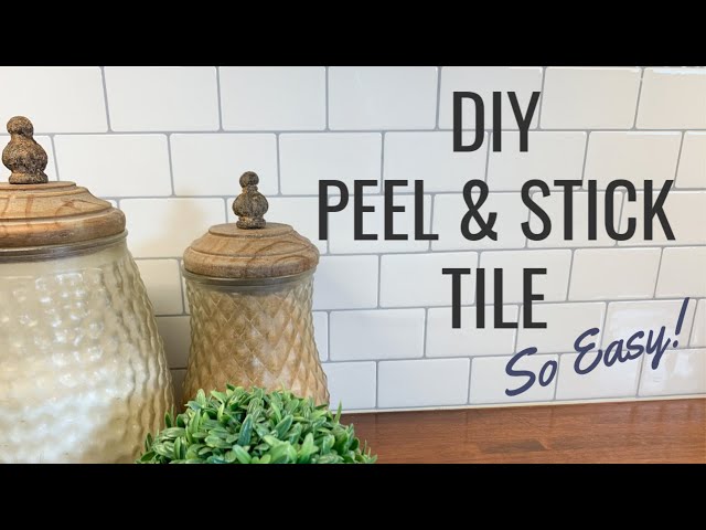 Peel & Stick Backsplash | Kitchen Makeover Pt. 1