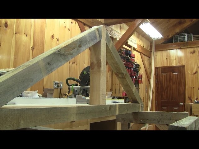 The Woodpecker Ep 115  - I'm showing how I made my timber frame trusses