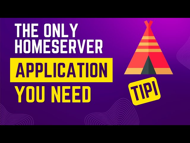 Why Tipi is the SINGLE BEST homeserver management system !!!