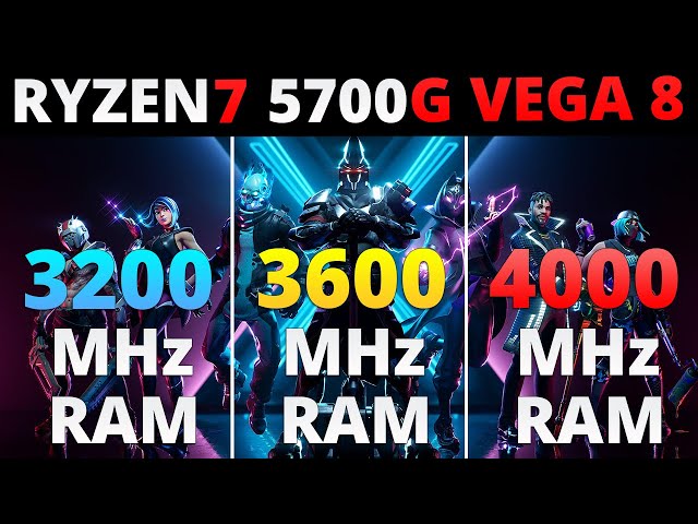 Ryzen 7 5700G VEGA 8 iGPU RAM Frequency and Timings Scaling - 3200MHz vs 3600MHz vs 4000MHz